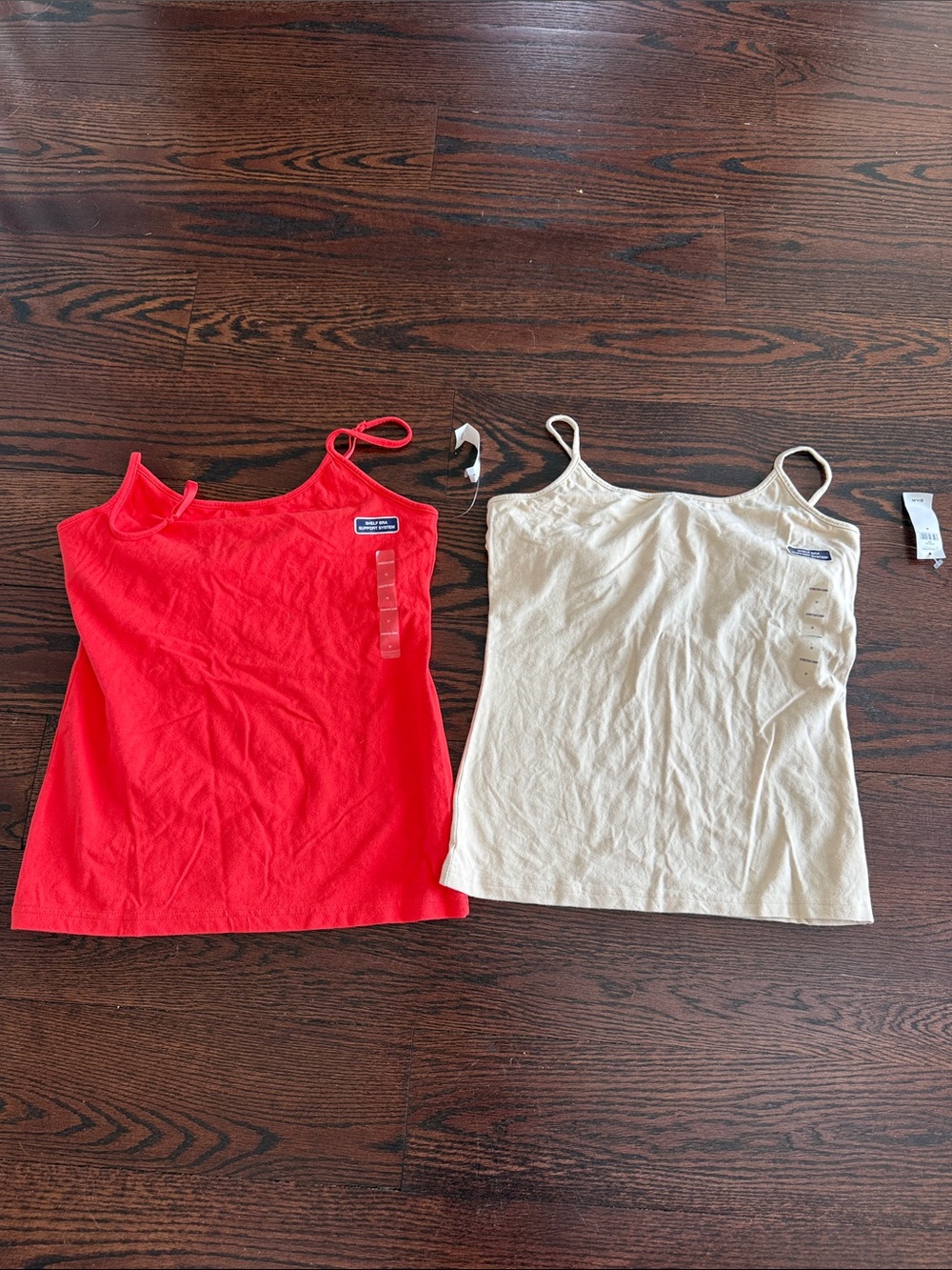 Brand new gap Red & Cream Spaghetti Strap Camisoles - Pair